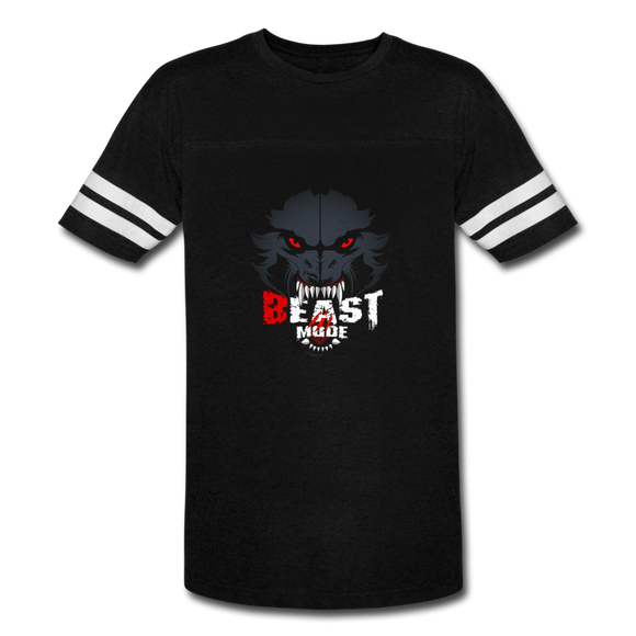 Beastmode Vintage Sport T-Shirt - black/white