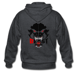 Beastmode Heavy Blend Adult Zip Hoodie - deep heather