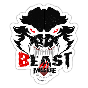 Beastmode Sticker - white matte