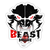 Beastmode Sticker - white glossy