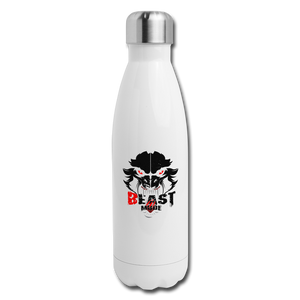 Beastmode Insulated Stainless Steel Water Bottle - silver