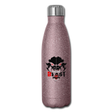 Beastmode Insulated Stainless Steel Water Bottle - pink glitter