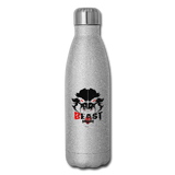 Beastmode Insulated Stainless Steel Water Bottle - silver glitter