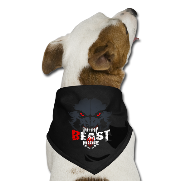 Beastmode Dog Bandana - black