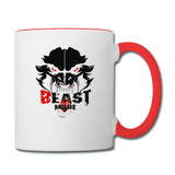 Beastmode Contrast Coffee Mug - white/red