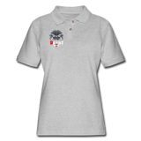 Beastmode Women's Pique Polo Shirt - heather gray