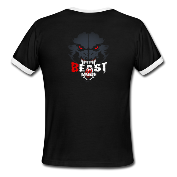 Beastmode Men's Ringer T-Shirt - black/white